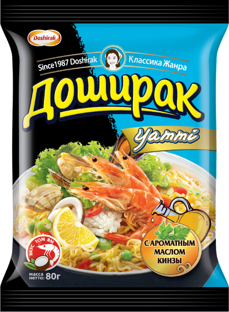 Лапша быстрого приготовления со вкусом Том Ям «Yammi» | Доширак