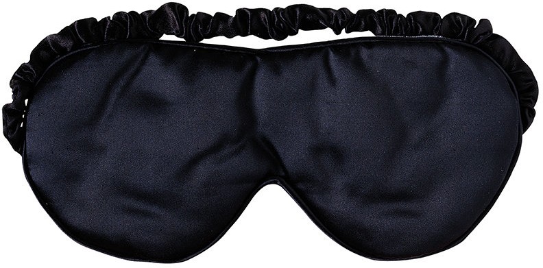 Маска для сна однотонная, черная | Aroma Home