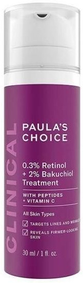 Крем для лица «The Clinical 0,3% Retinol + 2% Bakuchiol Treatment» | Clinical | Paula's Choice