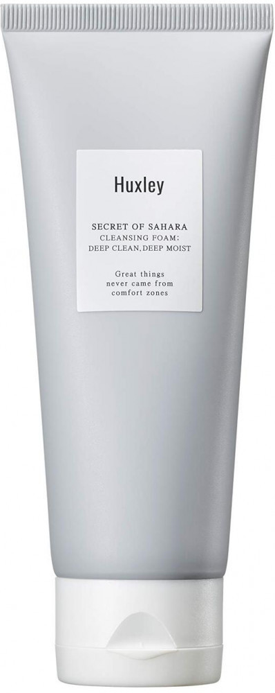 Пенка для умывания глубокоочищающая «Deep clean, deep moist» | Secret of Sahara | Huxley