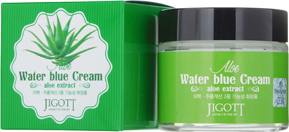 Крем для лица с экстрактом алоэ «Aloe Water Blue Cream» | Jigott