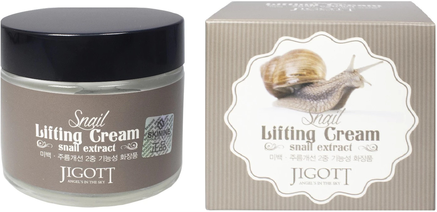 Крем для лица с экстрактом слизи улитки «Snail Lifting Cream» | Jigott