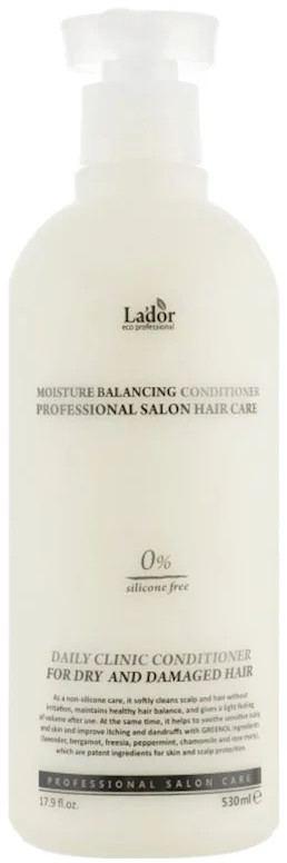 Кондиционер для сухих и поврежденных волос бессиликоновый «Moisture Balancing Conditioner» | Moisture balancing | La’dor