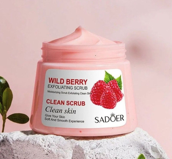 Скраб для тела с малиной «Сlean scrub clean skin» | SADOER