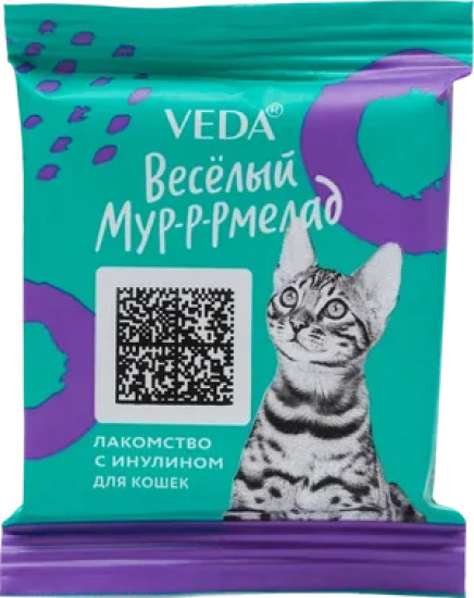 Лакомство для кошек «Веселый Мур-Р-Рмелад» со вкусом инулина