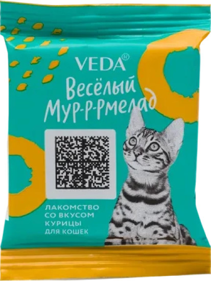 Лакомство для кошек с курицей «Веселый Мур-р-рмелад»