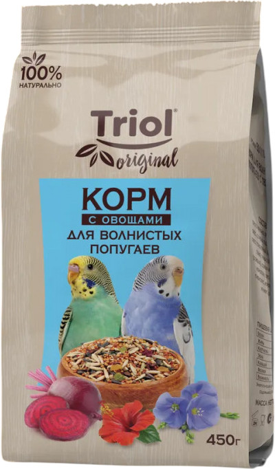 Корм для волнистых попугаев с овощами | Original | Triol