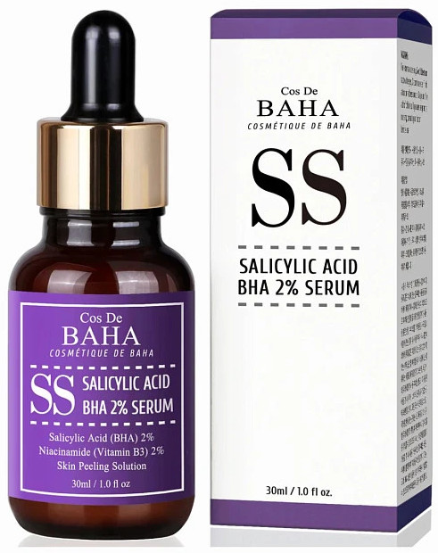 Сыворотка для лица с салициловой кислотой «SS Salicylic Acid 2% Serum» | Cos De BAHA