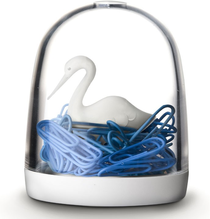 Держатель для скрепок «Swan in the pond» | Qualy