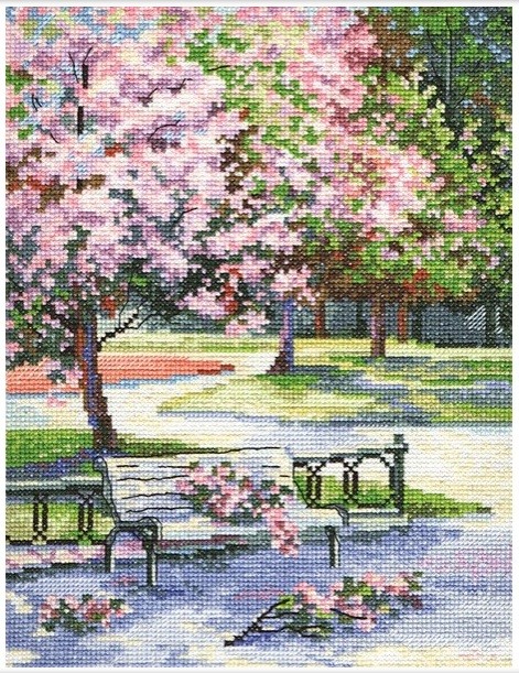 Набор для вышивания «Весной в парке» | RTO