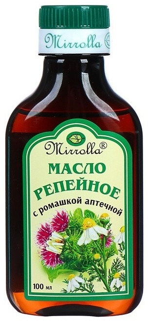 Масло репейное с ромашкой аптечной | Mirrolla