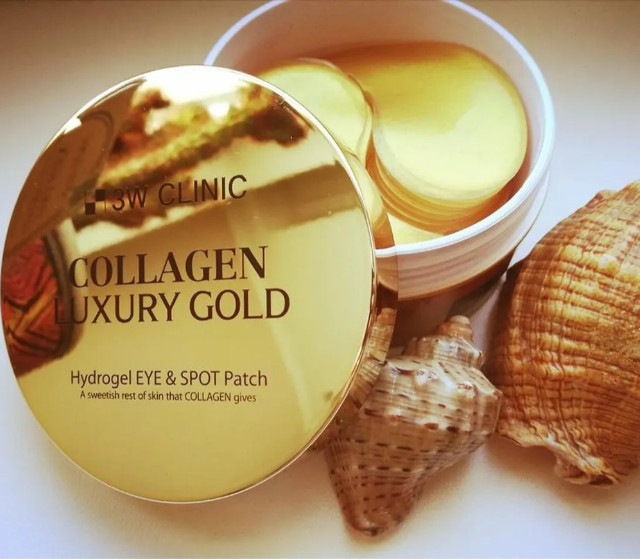 Патчи с колоидным золотом и коллагеном «Collagen Luxury Gold Hydrogel Eye & Spot Patch» | 3W CLINIC