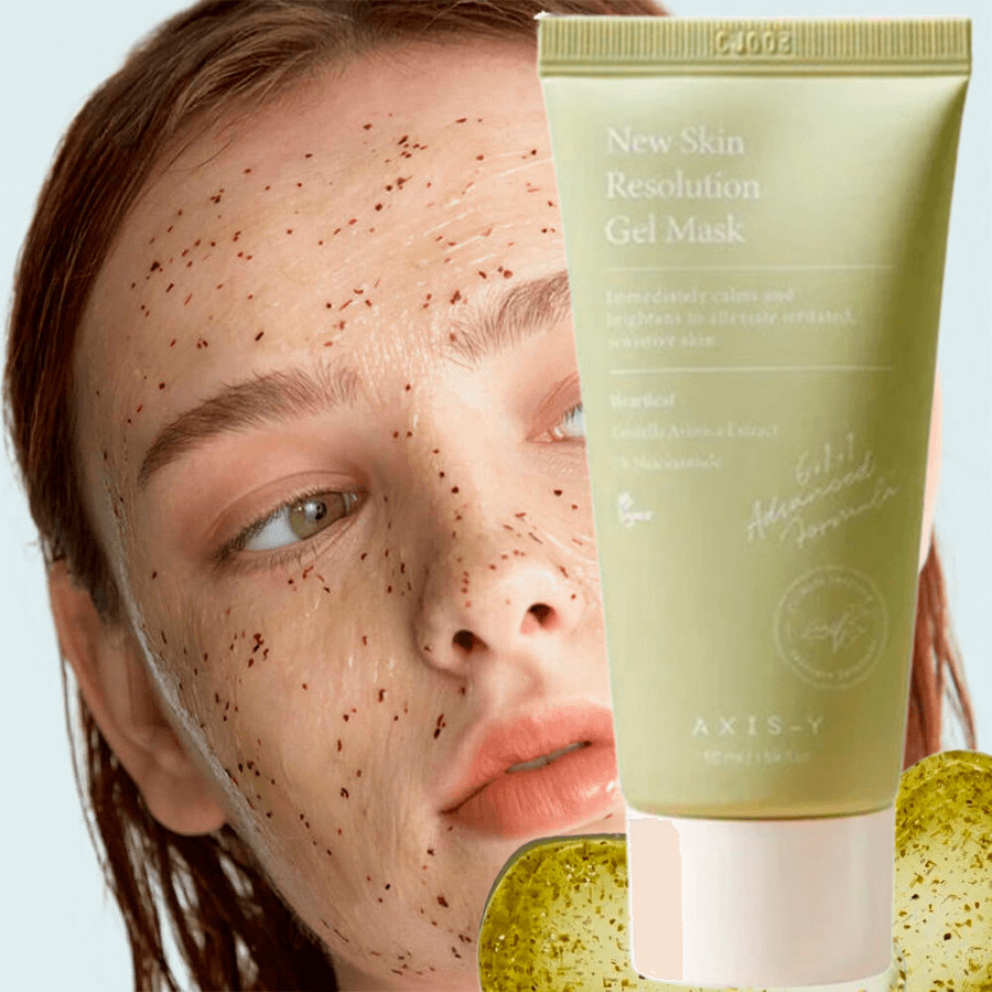 Успокаивающая гелевая маска для лица «New Skin Resolution Gel Mask Tube» | Axis-Y