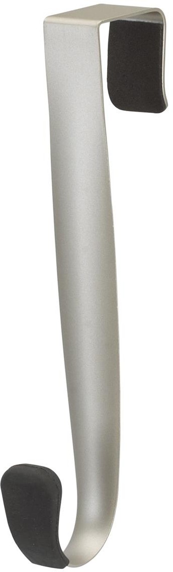 Вешалка надверная длинная «Schnook» (1 крючок), черная/никель | Umbra