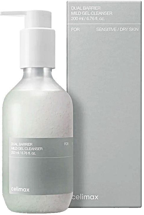 Гель-пенка для умывания с комплексом церамидов «Dual Barrier Mild Gel Cleanser» | Celimax