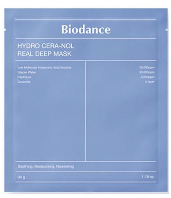Маска для лица «Hydro cera-nol real deep mask» | Biodance