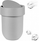 Контейнер мусорный с крышкой «Touch», серый