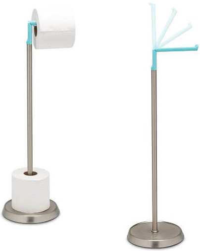 Держатель для туалетной бумаги «Ply», голубой/никель | Umbra
