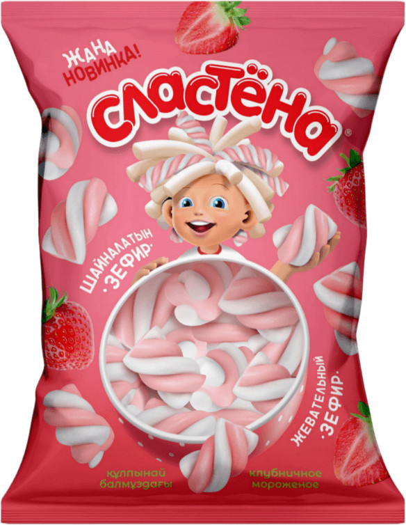 Зефир жевательный «Клубничное мороженое» | Сластёна