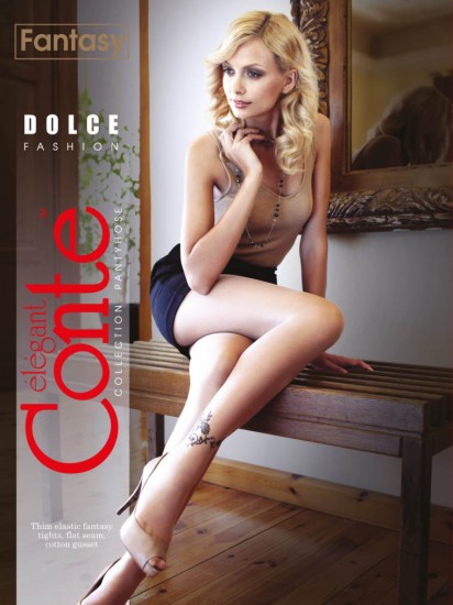 Тонкие эластичные колготки "Dolce" (mocca, 20 Den)
