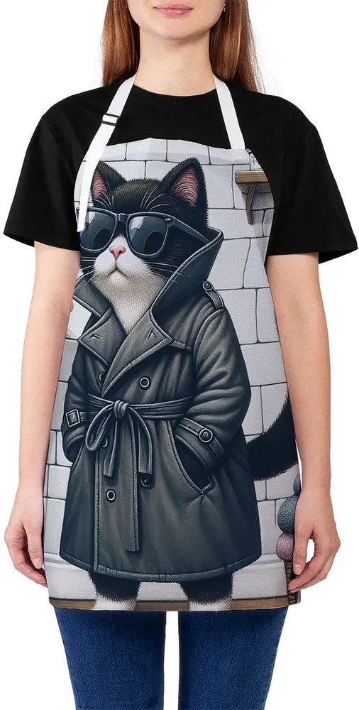 Фартук кухонный «Кот-бандит» | Кот-бандит | JoyArty