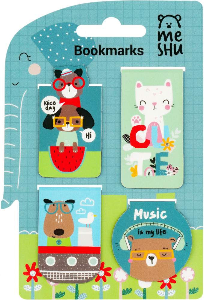 Набор закладок для книг магнитных «Best Friends» | Best Friends | Meshu