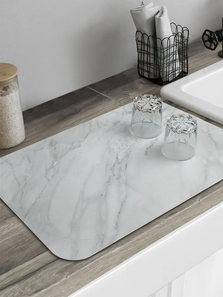 Коврик для сушки посуды «Мраморные прожилки» | Мраморные прожилки | JoyArty