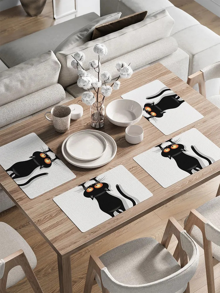 Комплект салфеток «Кот-шкодник» | Кот шкодник | JoyArty