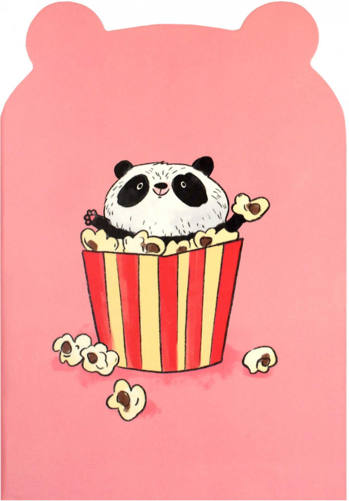 Блокнот «Панда с поп-корном» | Милые животные | Феникс +