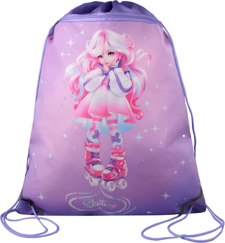 Мешок для сменной обуви | Девочка на роликах | Феникс +