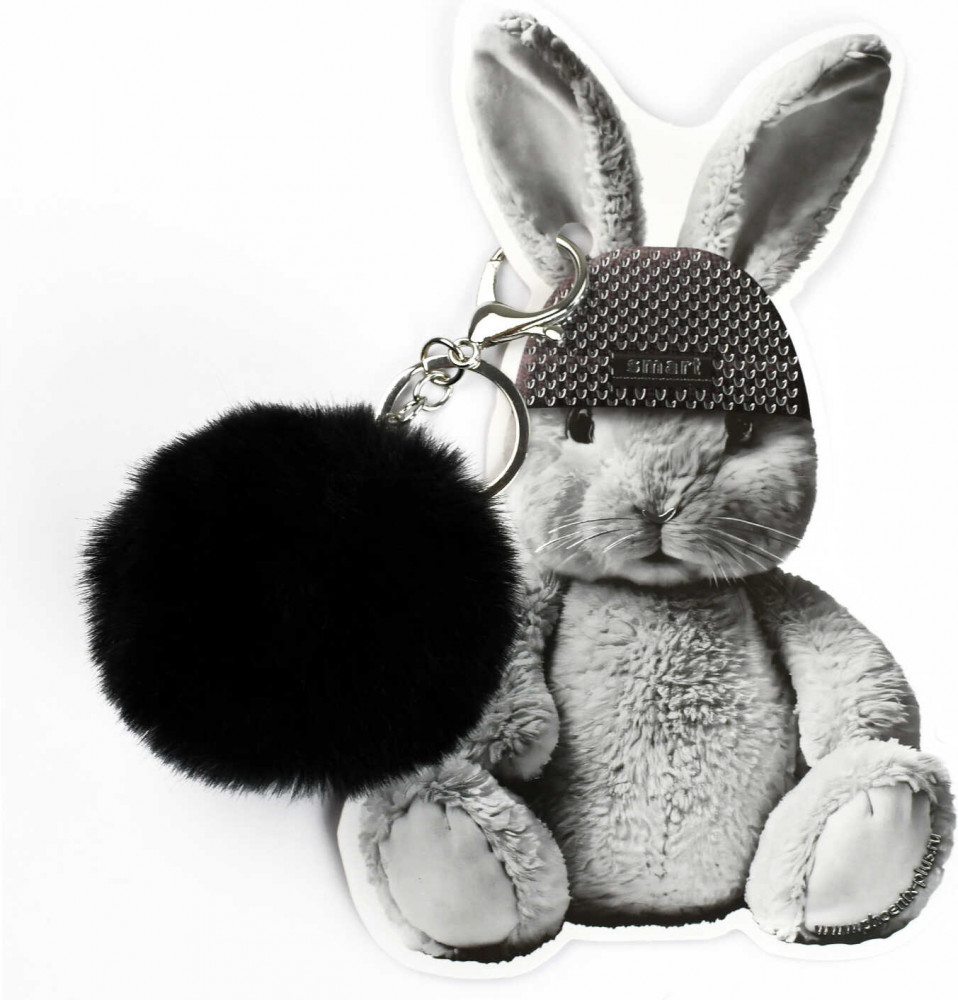 Брелок меховой «Зайка в шапочке» | Звери в шапочках | Феникс +