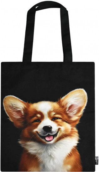 Сумка-шоппер «Веселый корги»