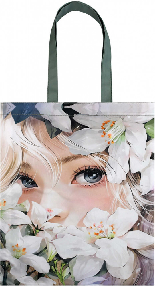 Сумка-шоппер «Девушка в лилиях» | Волшебный сад | Феникс +