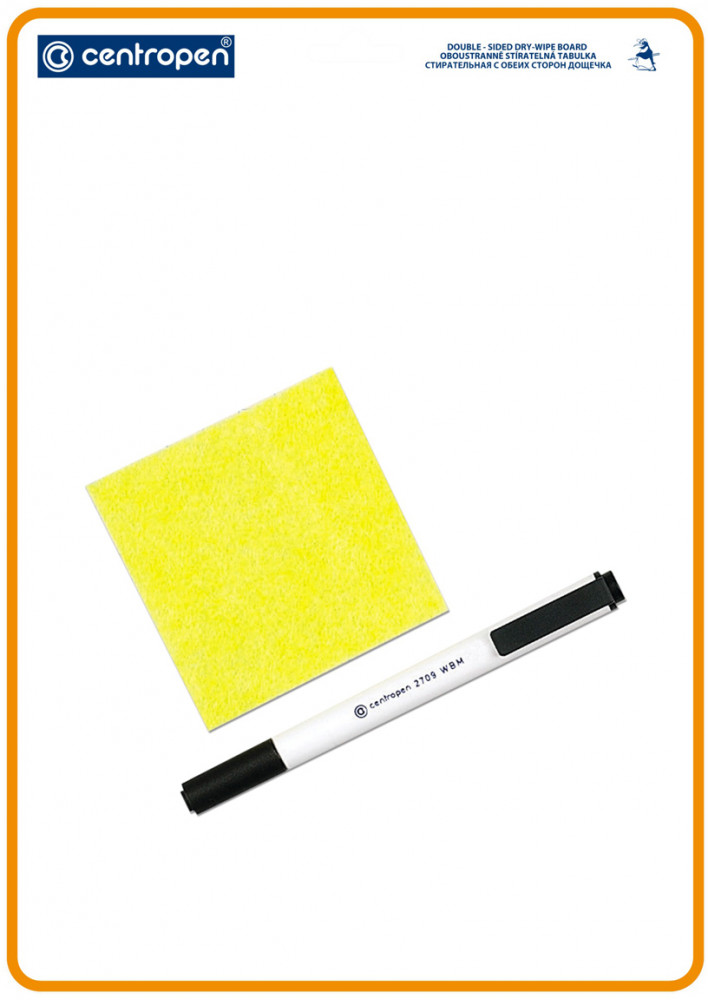 Доска для рисования с маркером двухсторонняя | Centropen