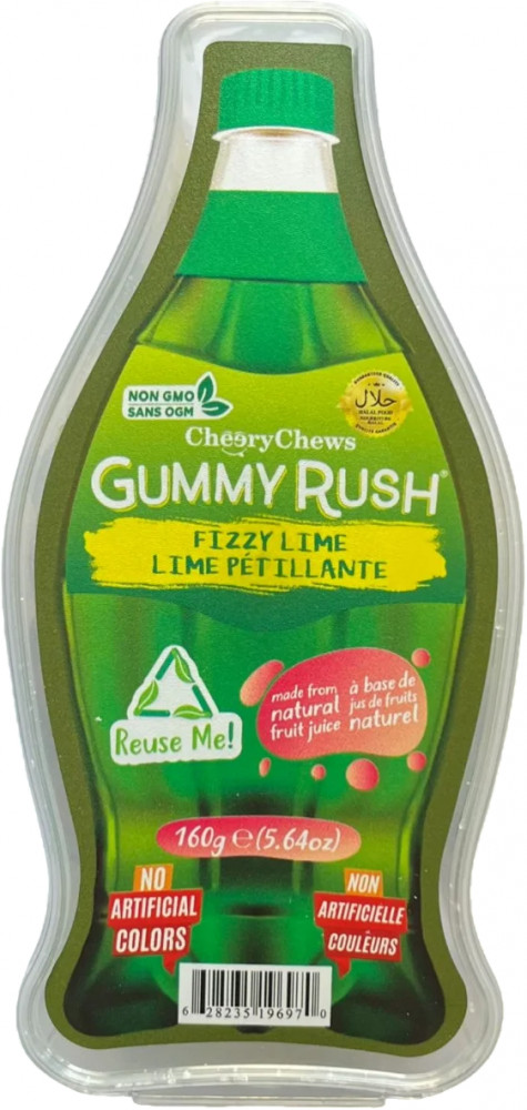 Мармелад жевательный со вкусом кислого лайма «Кола бутылочка» | Gummy Rush