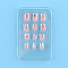 розовый/серебряный