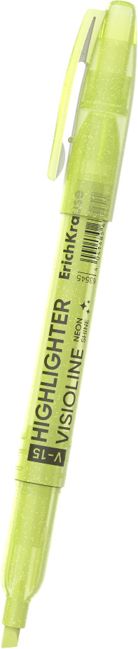 Текстмаркер «Visioline V-15», желтый | Neon Shine | Erich Krause