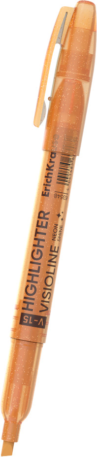 Текстмаркер «Visioline V-15», оранжевый | Neon Shine | Erich Krause