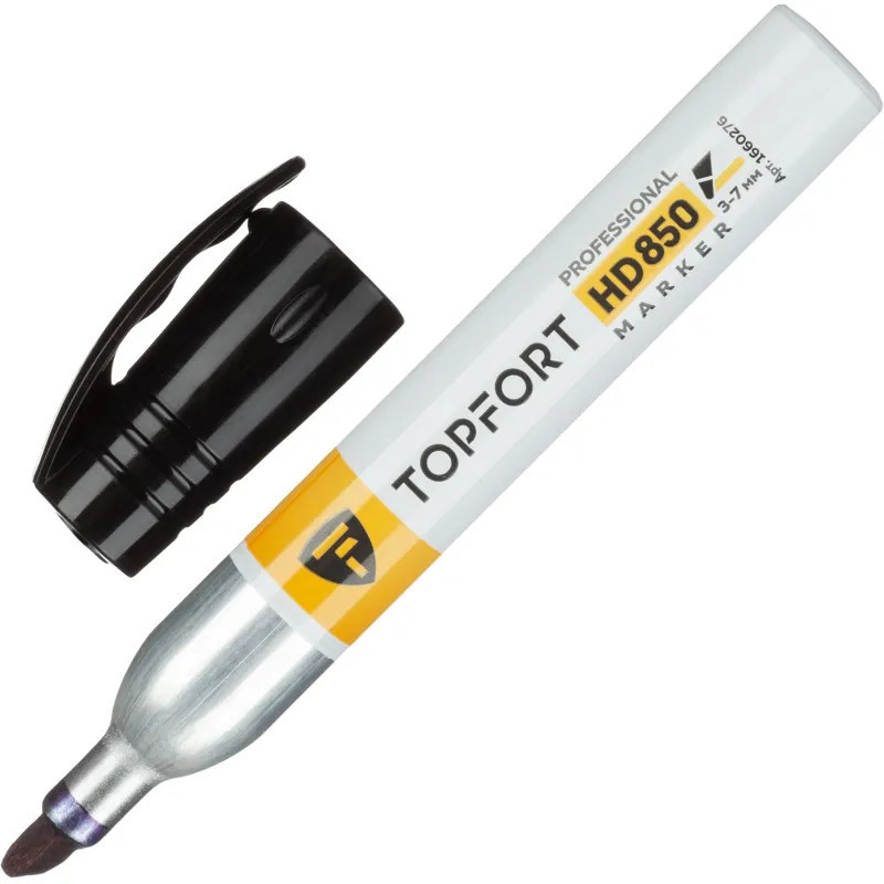 Маркер для агрессивной среды, цвет чёрный | Topfort