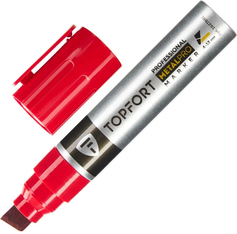 Маркер для металла «MetalPro», цвет красный | MetalPro | Topfort