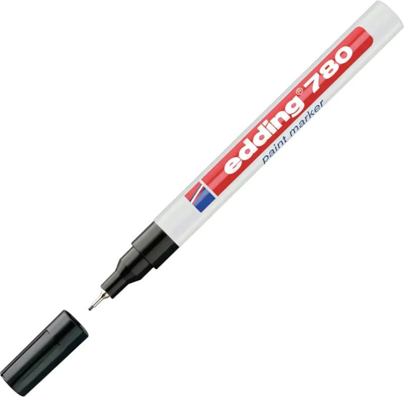 Маркер лаковый, цвет черный | Edding