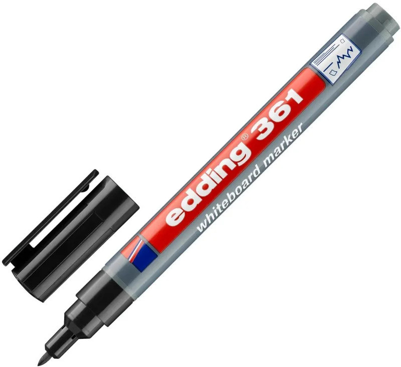 Маркер для белых досок, цвет Черный | Edding