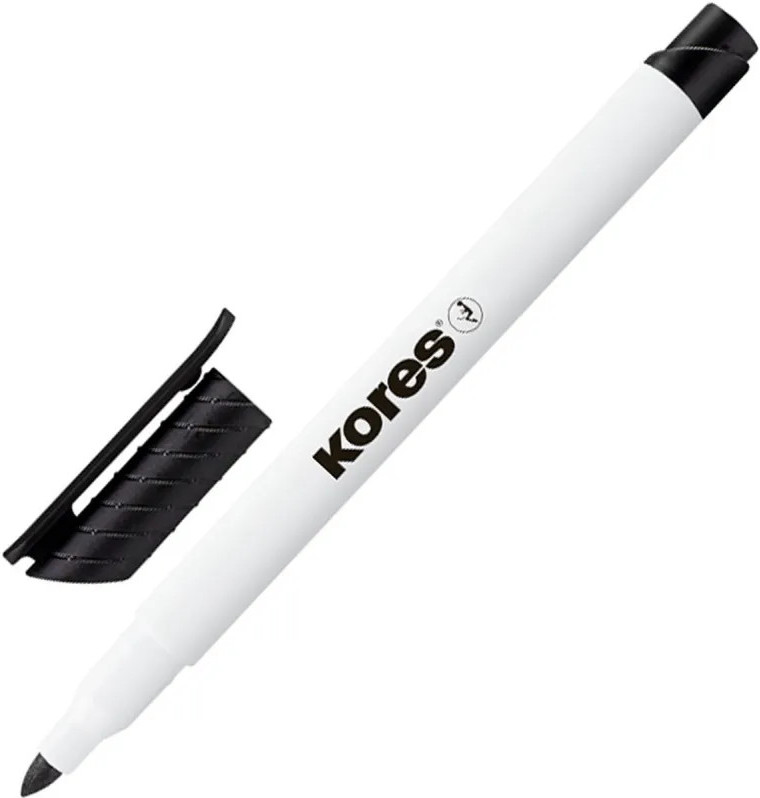 Маркер для белых досок, цвет Черный | Kores