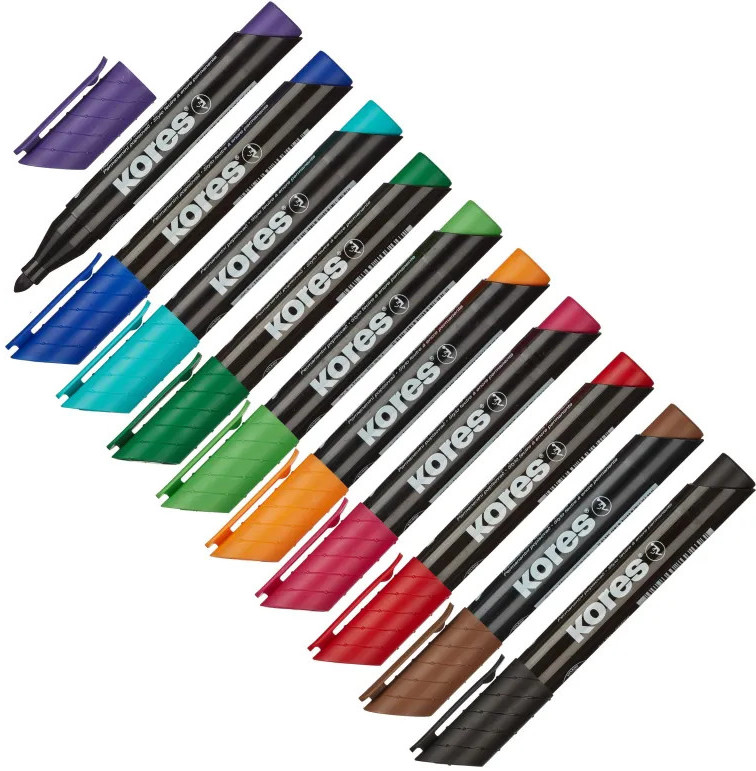 Набор маркеров перманентных | Kores