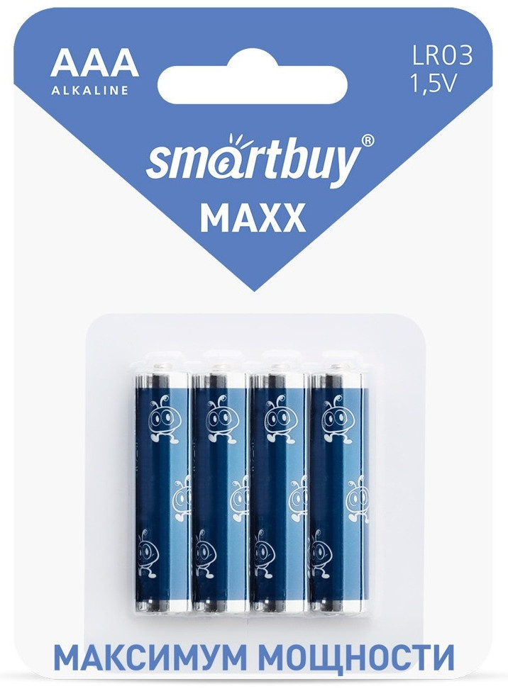 Набор батареек алкаиновых SBBM-3A04B | Smartbuy