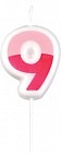 Свеча для торта «Девятка», цвет в ассортименте