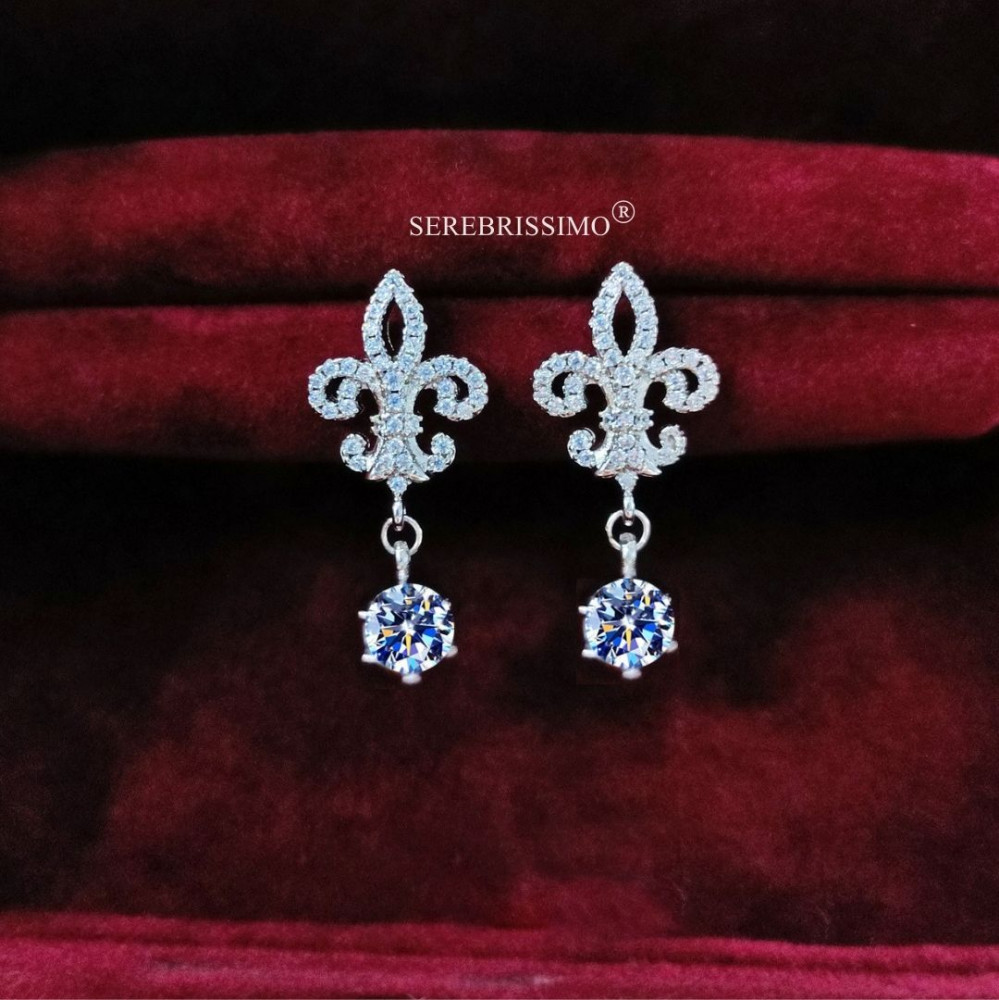 Серьги из серебра «Ою» | Serebrissimo