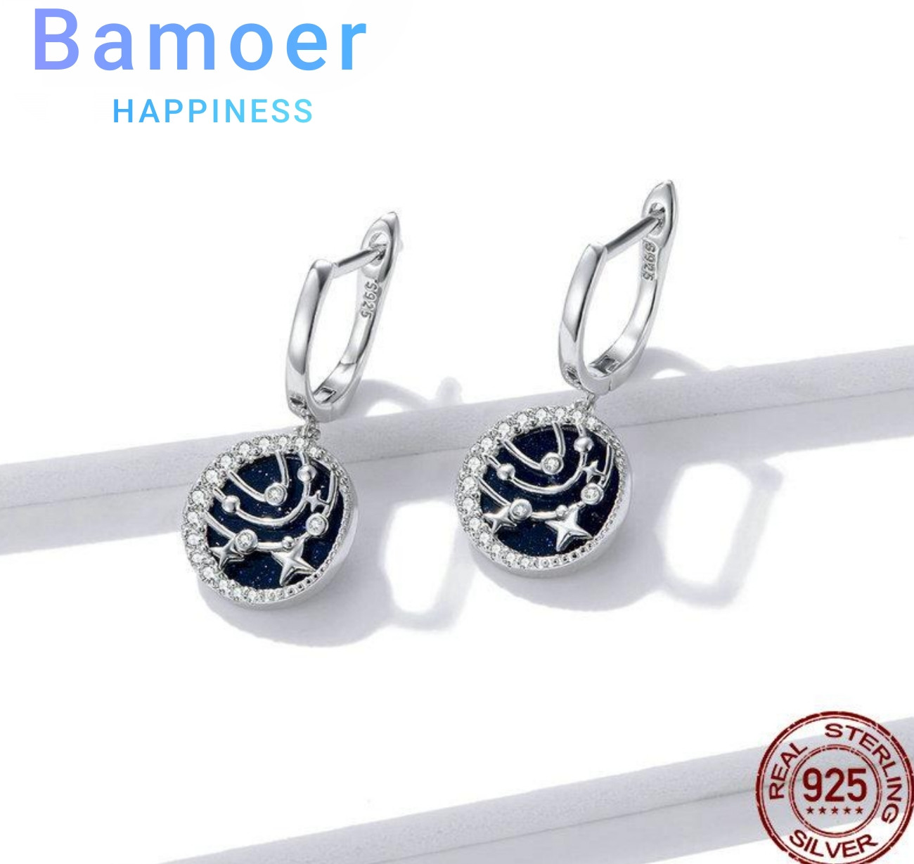 Серьги женские «Звёздная ночь» | Bamoer
