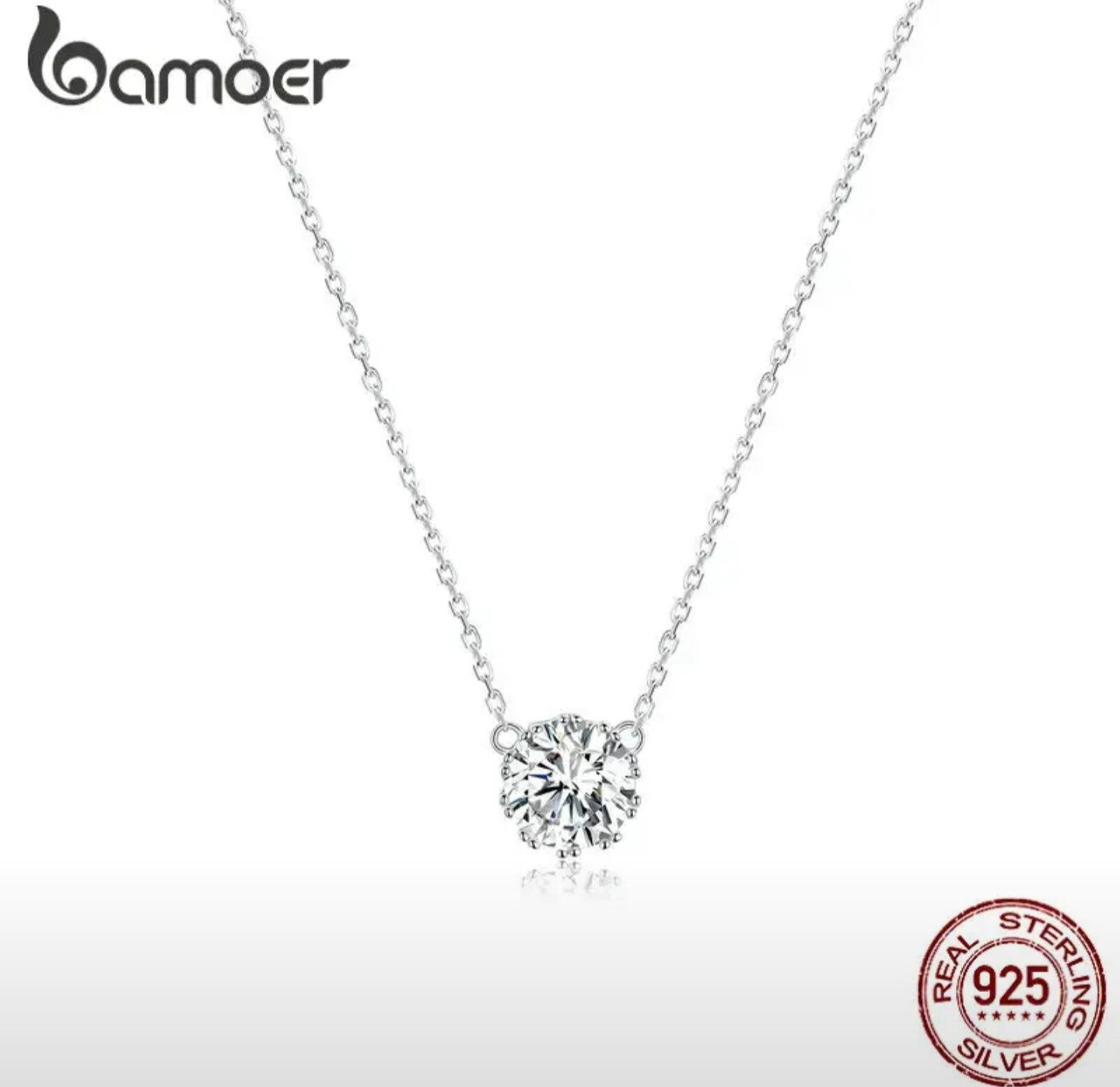 Цепочка c фианитом женская | Bamoer