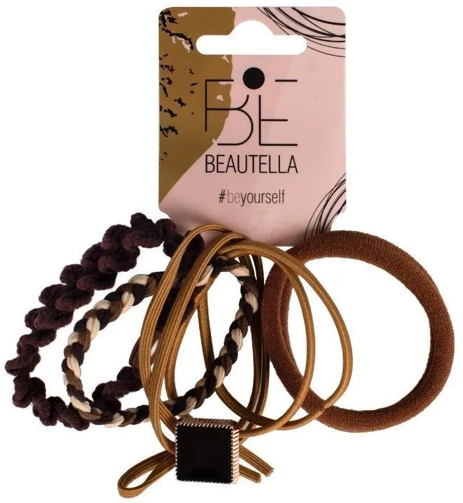 Набор тонких резинок для волос с декором | Beautella